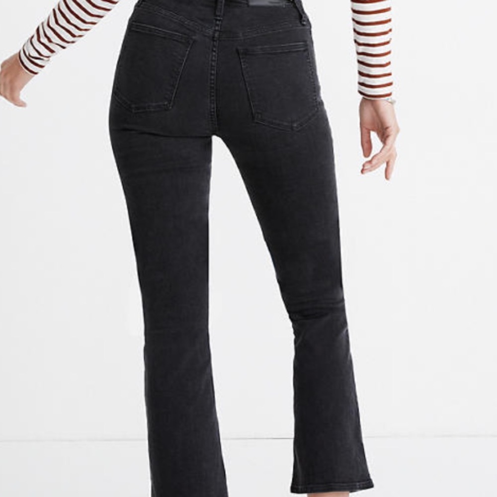 MADWELL- CALI DEMI BOOTCUT BLACK JEANS